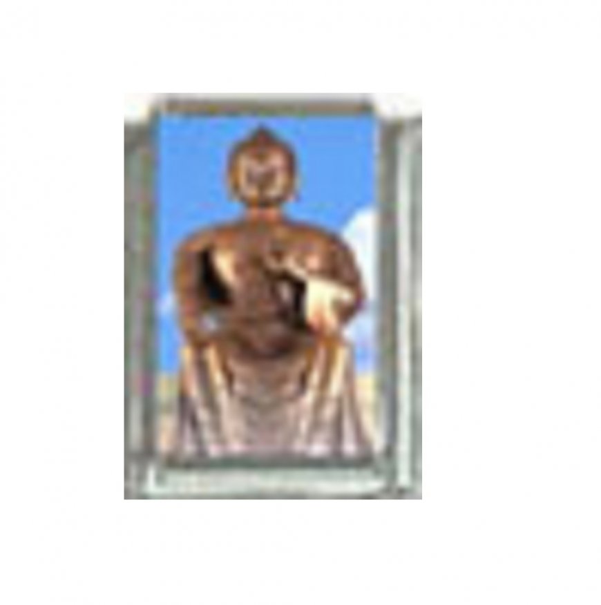Buddha (i) - photo 9mm Italian charm - Click Image to Close