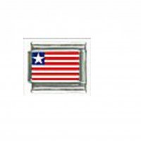 Flag - Liberia photo 9mm Italian charm