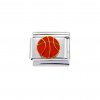 Basketball - enamel 9mm Italian charm