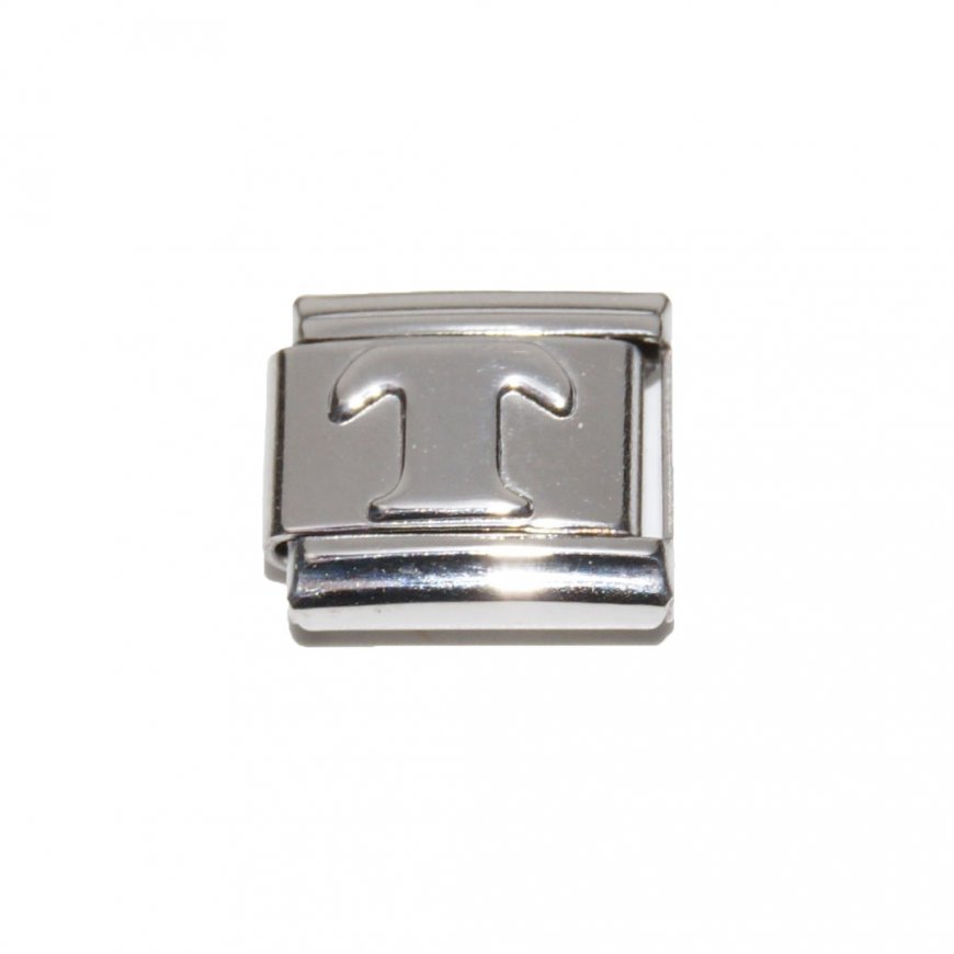 Silver coloured letter Y - 9mm Italian charm - Click Image to Close