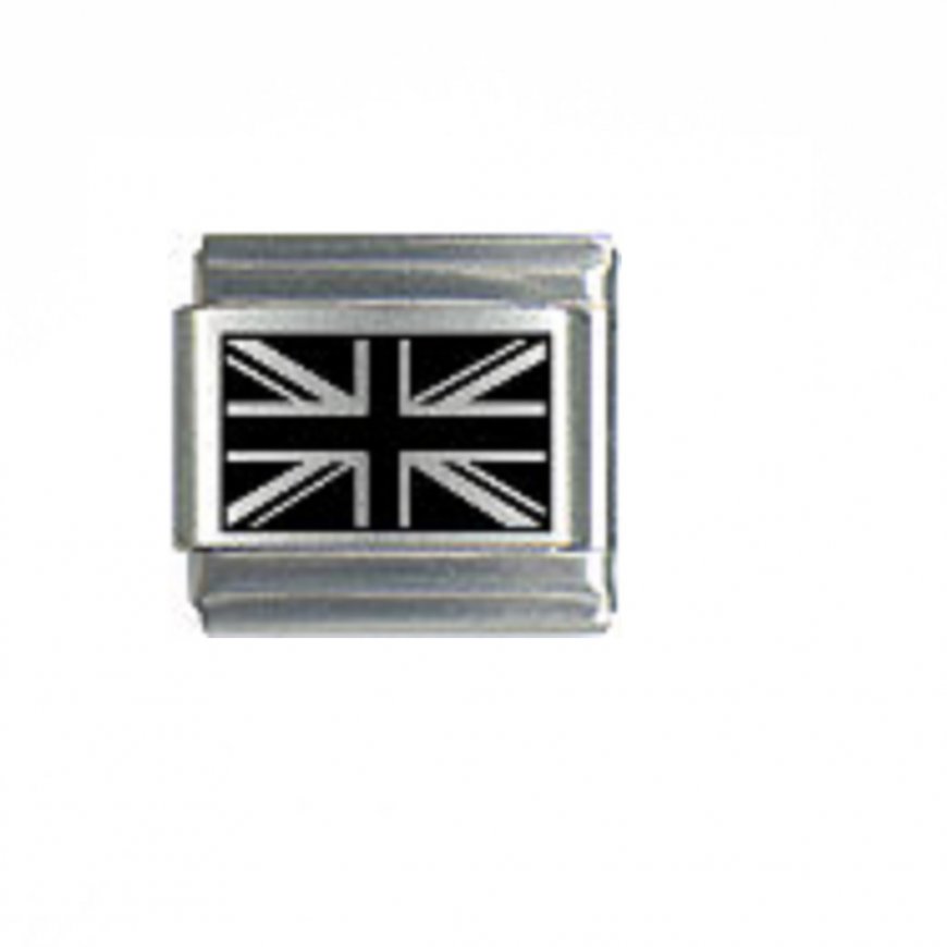 Flag - Union Jack - British laser 9mm Italian charm - Click Image to Close
