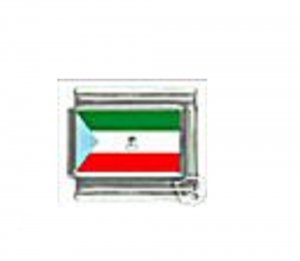 Flag - Equatorial Guinea photo 9mm Italian charm