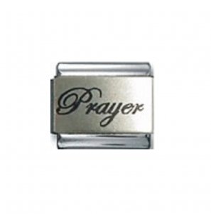 Prayer - laser 9mm Italian charm