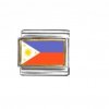 Flag - Philippines photo enamel 9mm Italian charm