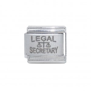 Legal Secretary - Laser 9mm Italian Charm
