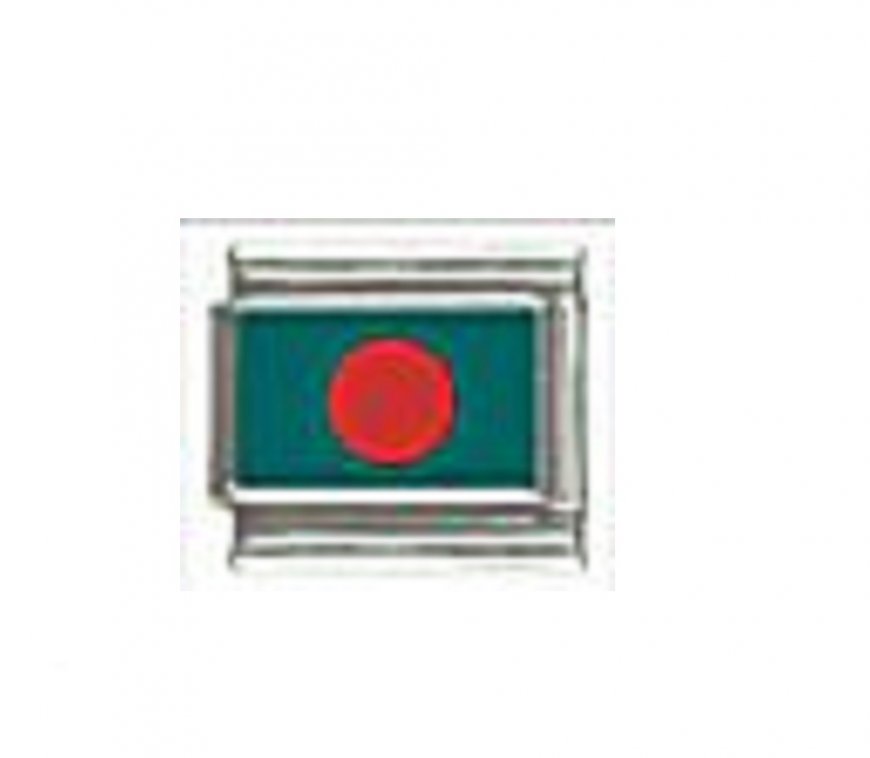 Flag - Bangladesh photo 9mm Italian charm - Click Image to Close