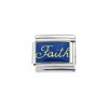 Faith - 9mm Italian enamel charm