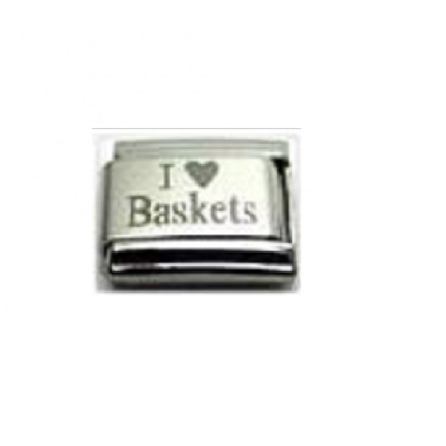 I love baskets - 9mm Laser Italian Charm - Click Image to Close