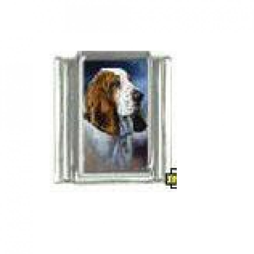 Dog charm - Bloodhound 4 - 9mm Italian charm - Click Image to Close