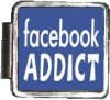 Facebook Addict - photo enamel - Click Image to Close