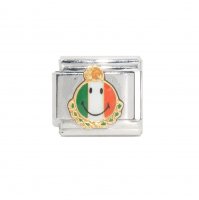 Flag - Mexico smiley face - 9mm Enamel Italian charm