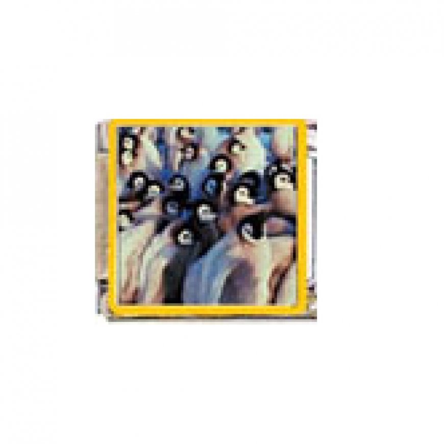 Penguin (y) - enamel 9mm Italian charm - Click Image to Close