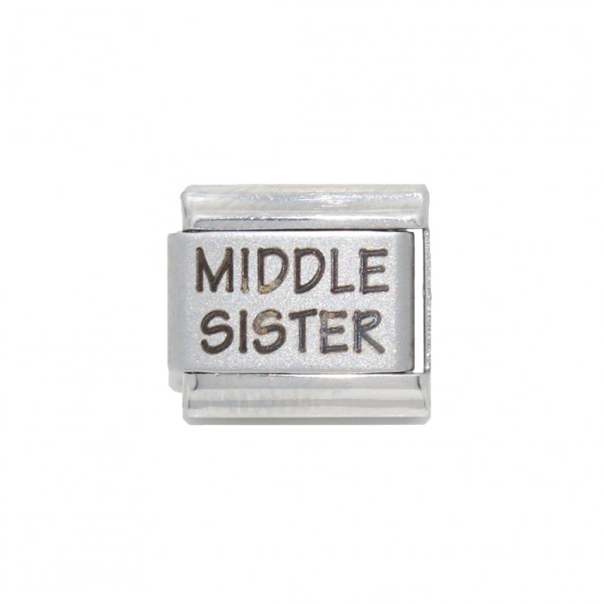 Middle Sister - Laser 9mm Italian charm - Click Image to Close