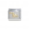 Sea lion gold coloured - enamel 9mm Italian charm
