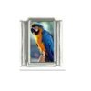 Blue and Yellow Macaw Parrot - photo 9mm Italian charm