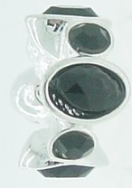 EB401 - Bead with black stones - Click Image to Close