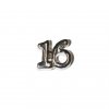 16 silvertone birthday 7mm floating charm