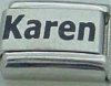 Karen - laser name (2) Italian charm