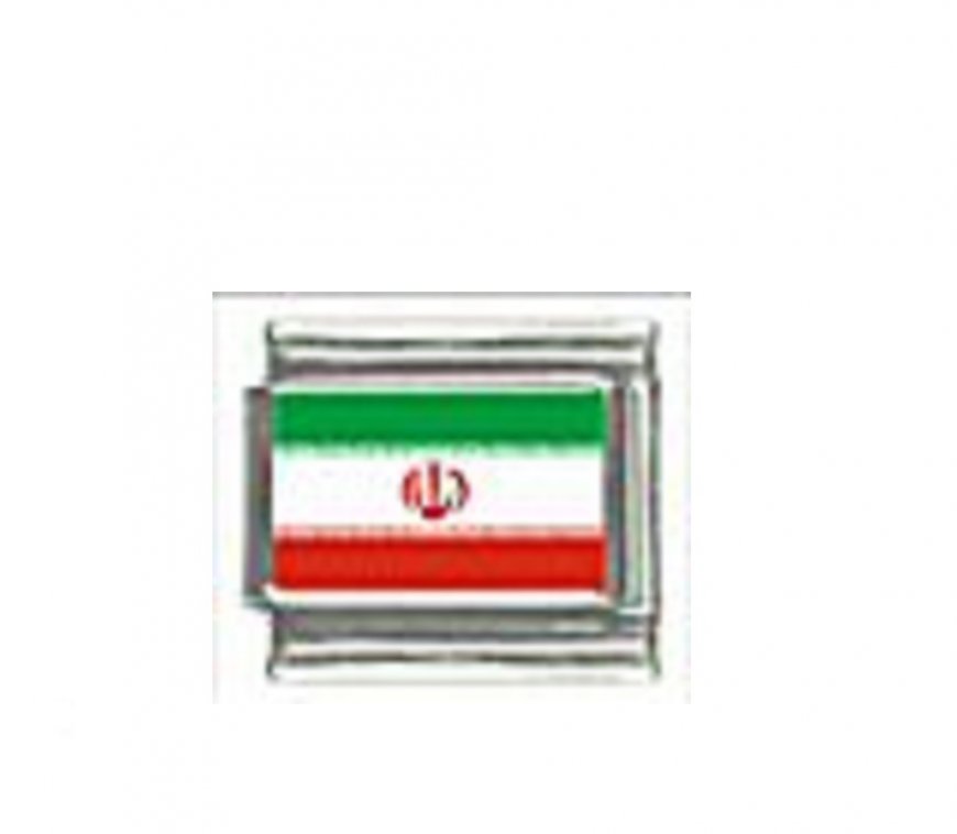 Flag - Iran photo 9mm Italian charm - Click Image to Close