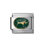 Taurus Green enamel (21/4-21/5) 9mm Italian charm