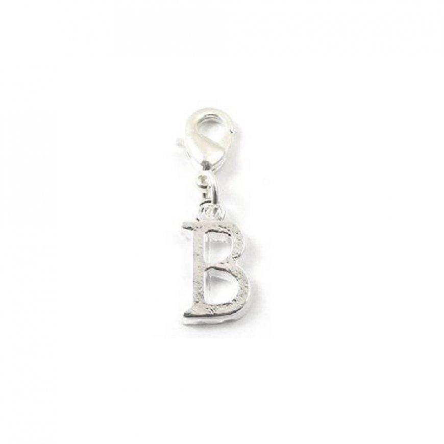 Letter B - Clip on charm fits Thomas Sabo style bracelets - Click Image to Close