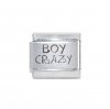 Boy Crazy - 9mm Laser Italian Charm