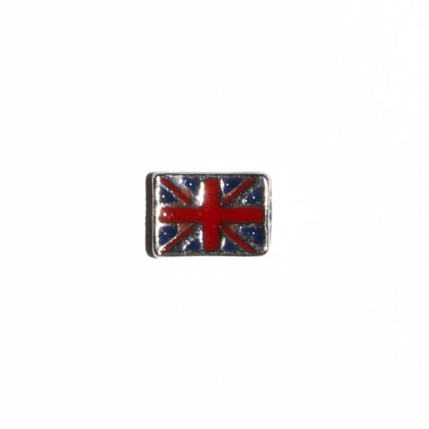 UK flag Union Jack 6mm floating locket charm - Click Image to Close