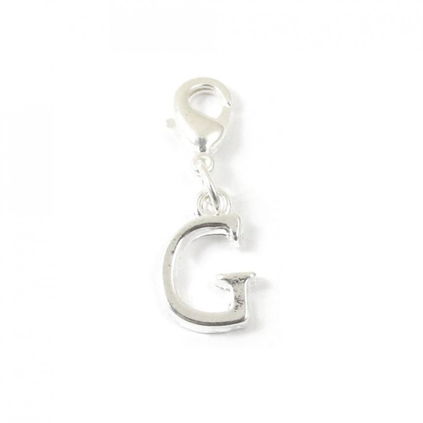 Letter G - Clip on charm fits Thomas Sabo style bracelets - Click Image to Close