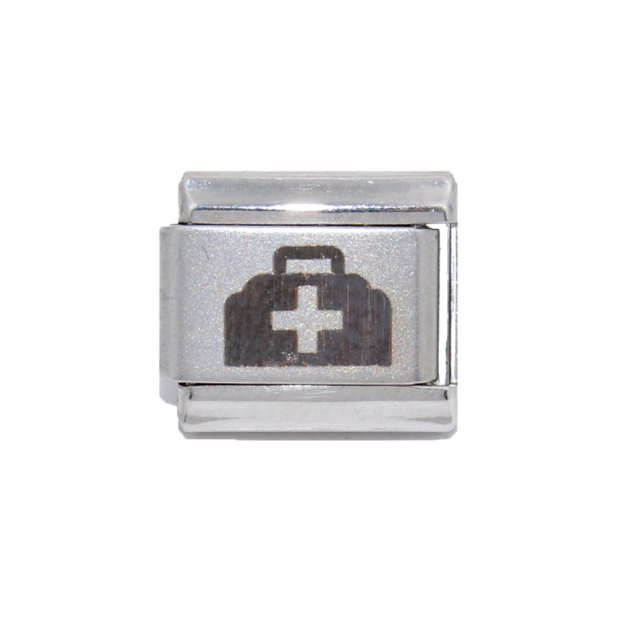 Medical Bag - Doctor - Laser Italian Charm - Click Image to Close
