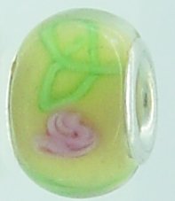 EB320 - Yellow, pink and green bead - Click Image to Close