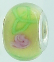 EB320 - Yellow, pink and green bead