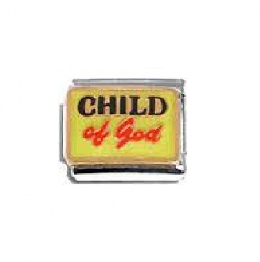 Child of God - 9mm enamel Italian charm - Click Image to Close