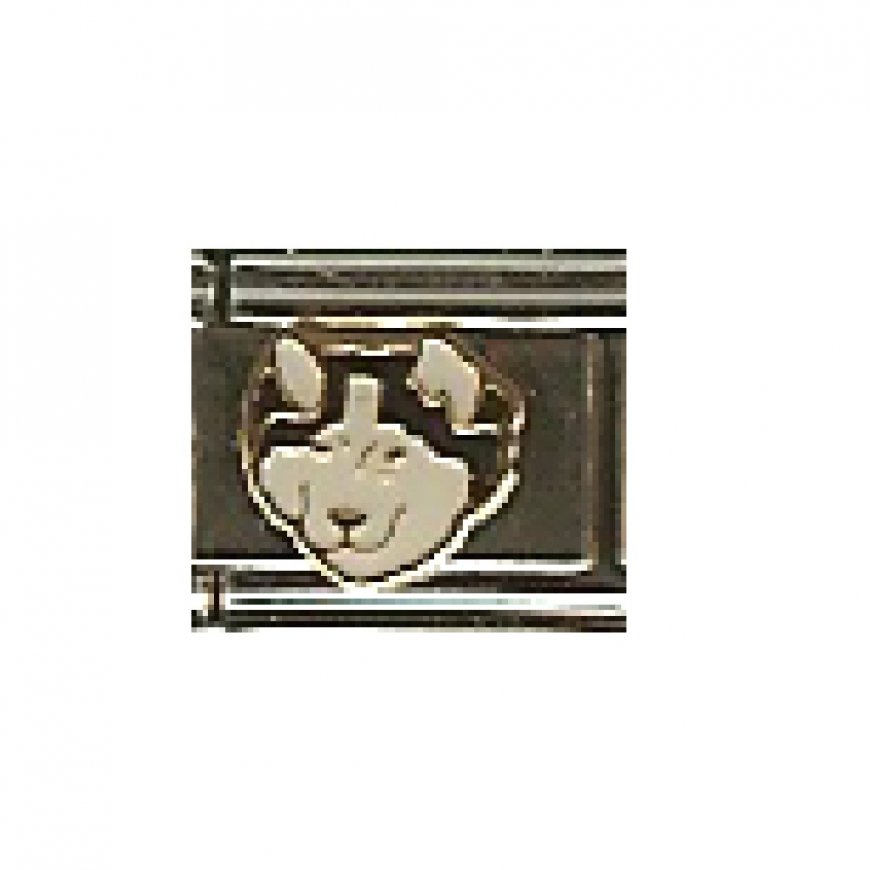 Husky dog - enamel 9mm Italian charm - Click Image to Close