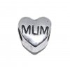 EB2 - Mum in heart - European bead charm