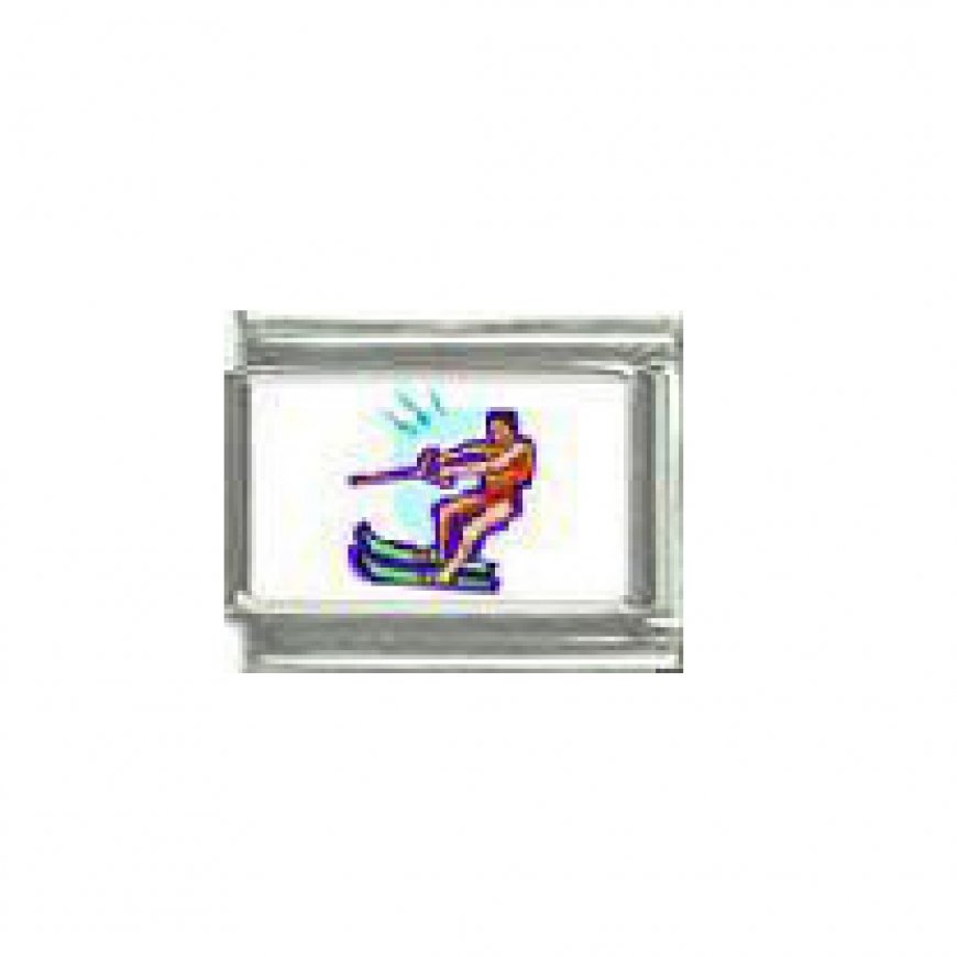 Waterskiing - photo 9mm Italian charm - Click Image to Close