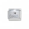 I love candles - 9mm plain Laser Italian charm
