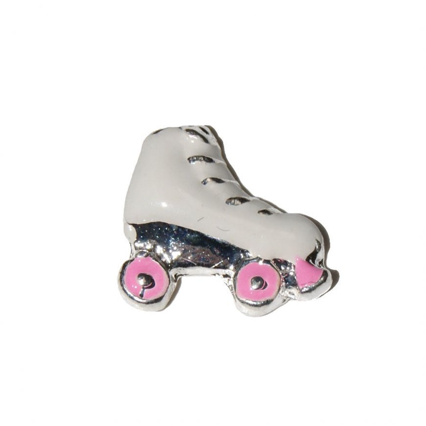 Roller Skate 10mm floating locket charm living memory lockets - Click Image to Close