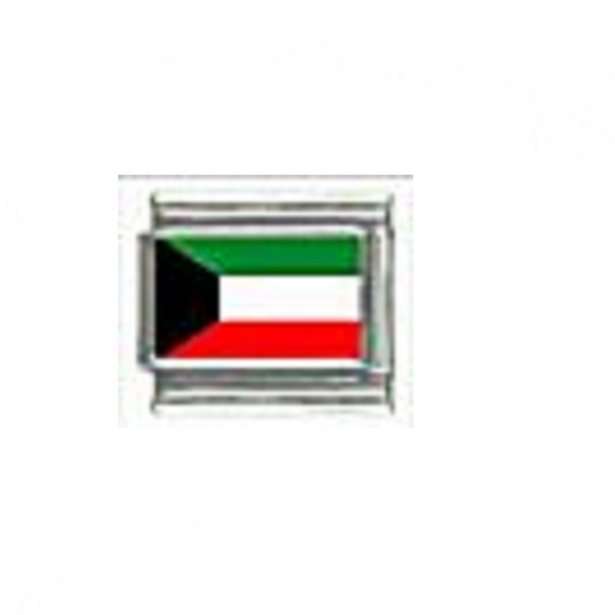 Flag - Kuwait photo 9mm Italian charm - Click Image to Close
