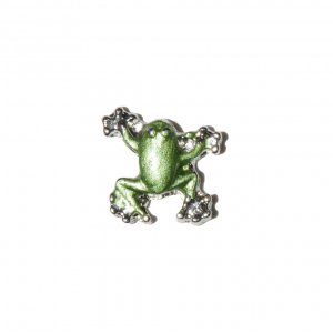 Green Frog 7mm floating charm fits memory lockets