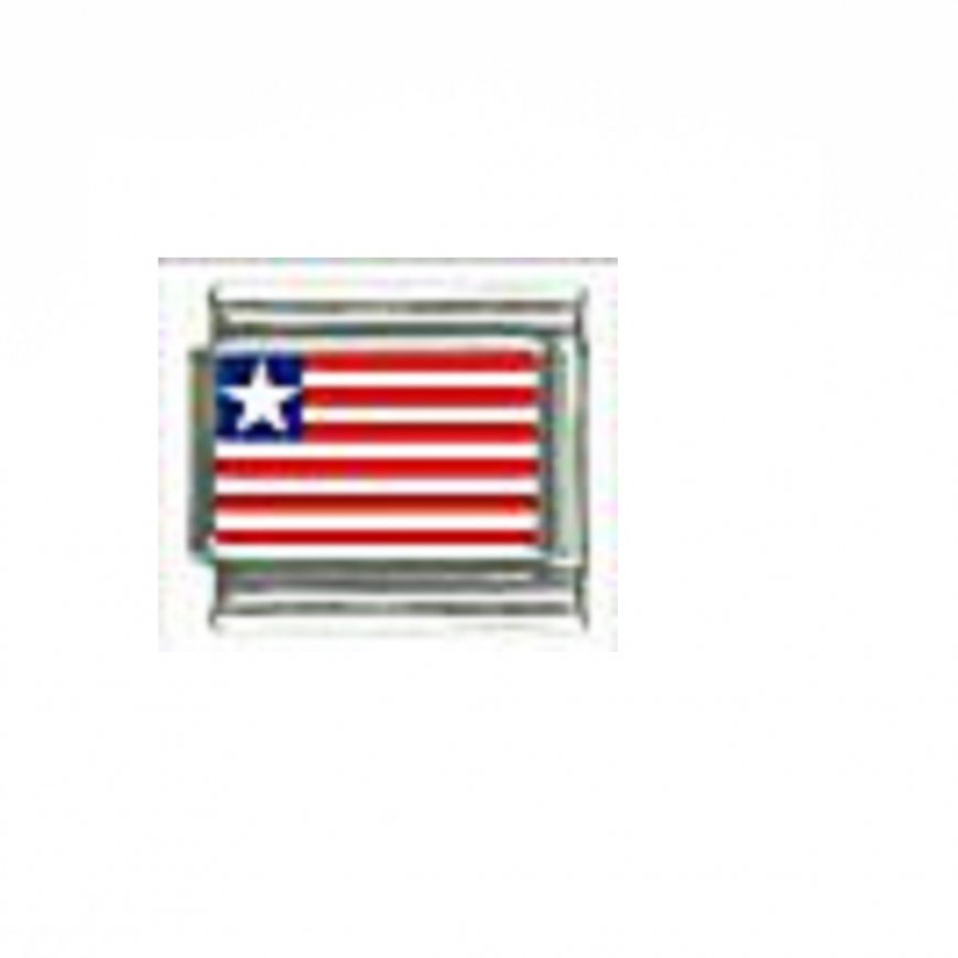 Flag - Liberia photo 9mm Italian charm - Click Image to Close