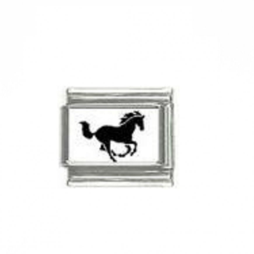 Horse (al) - photo 9mm Italian charm - Click Image to Close