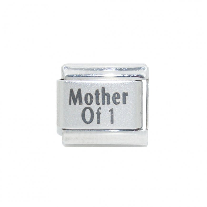 Mother of 1 - 9mm Laser Italian Charm - Click Image to Close