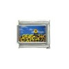 Sunflowers in a field - Flower photo - 9mm Italian charm