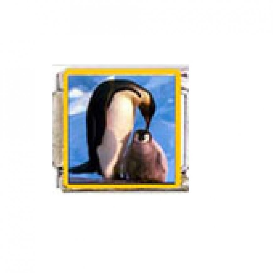 Penguin (ar) - enamel 9mm Italian charm - Click Image to Close