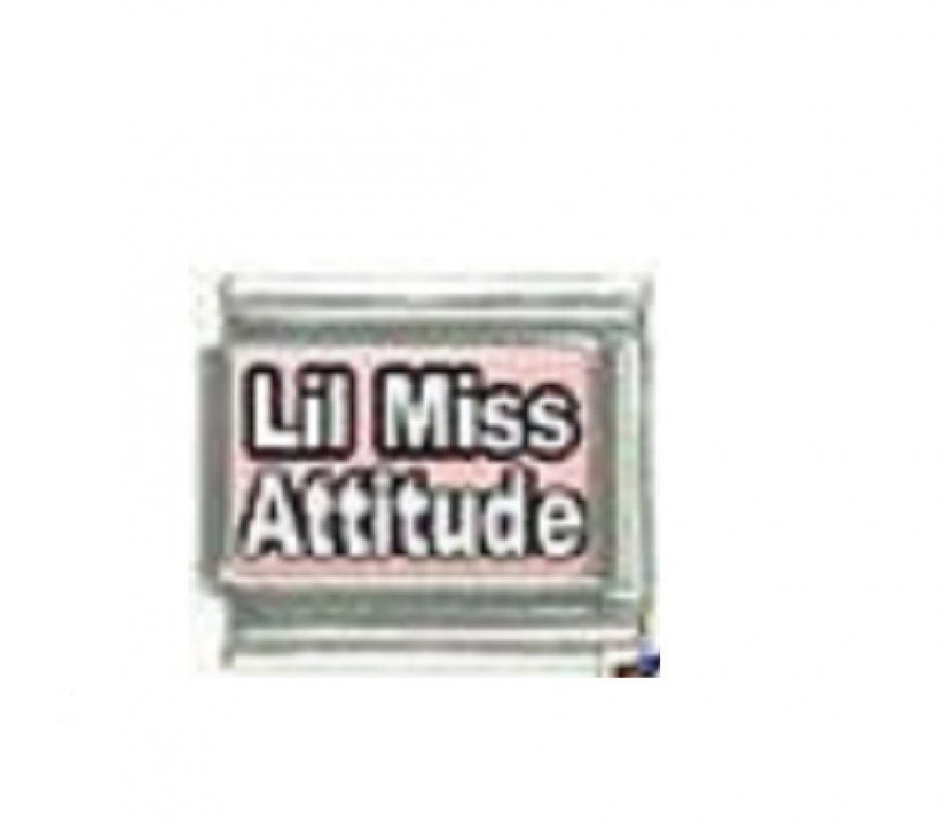 L'il Miss Attitude - photo 9mm Italian charm - Click Image to Close