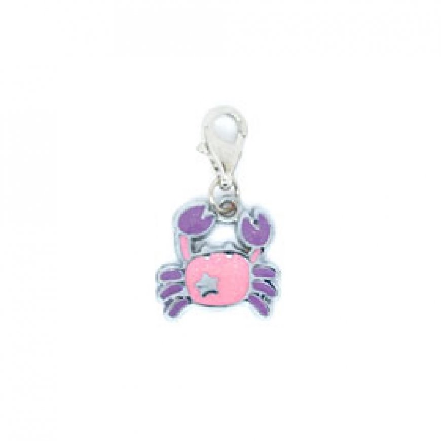 Zodiac Sparkly Cancer - Clip on charm fits Thomas Sabo - Click Image to Close