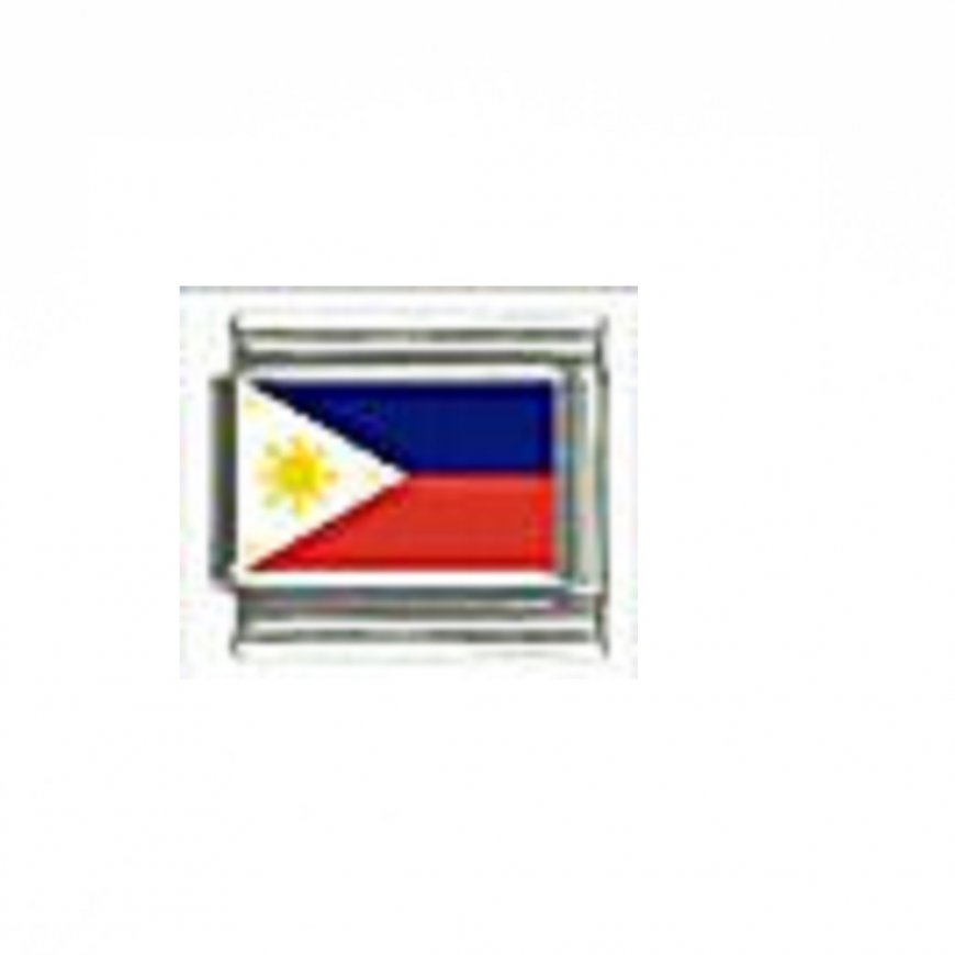 Flag - Philippines photo 9mm Italian charm - Click Image to Close