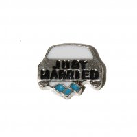 Just Married 10mm floating charm