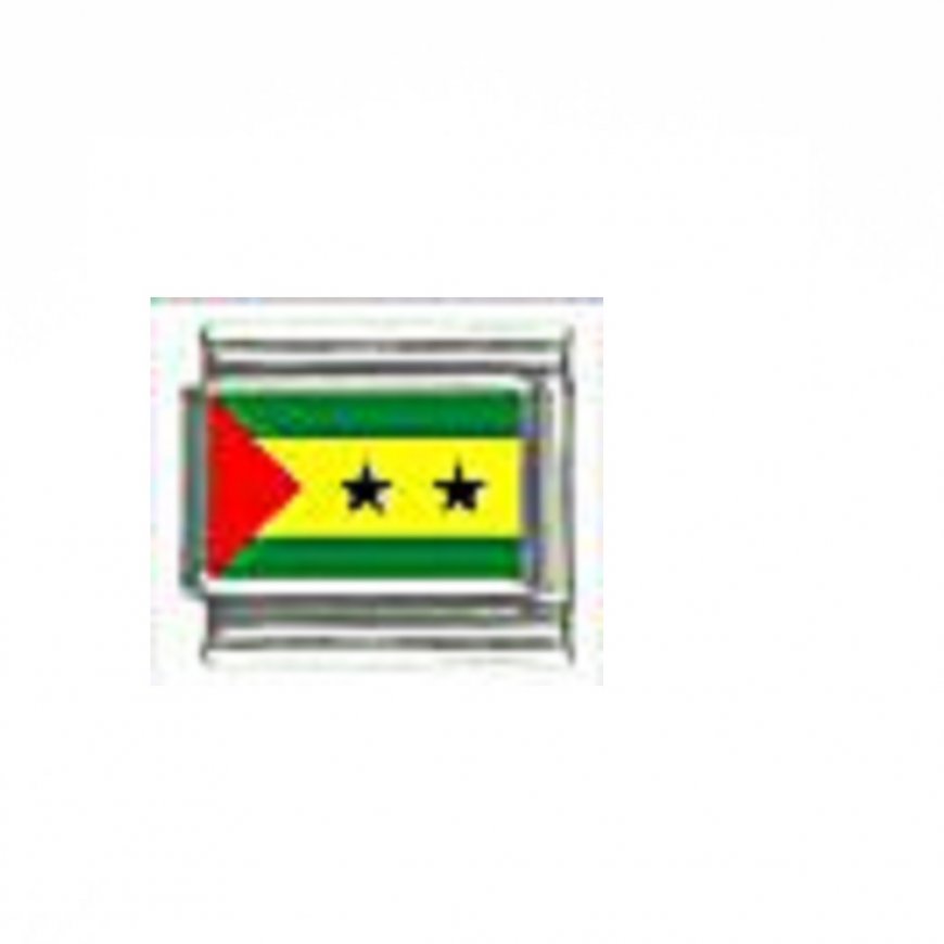 Flag - Sao Tome and Principe photo 9mm Italian charm - Click Image to Close