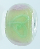 EB307 - Yellow, green and pink bead